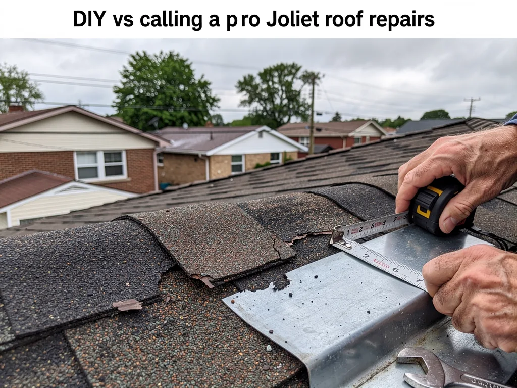 DIY vs calling a pro for Joliet roof repairs